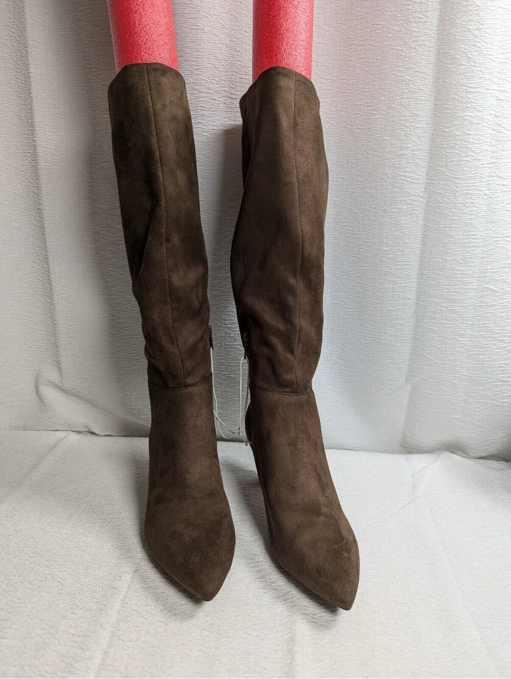A New Day - Women's - Faux Leather - Zipper Knee Dress Boots Stiletto High Heel